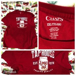 Chaps tap house tshirt plus size men's